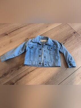 Toddler Light Blue Denim Jacket with Button Front - 18 months